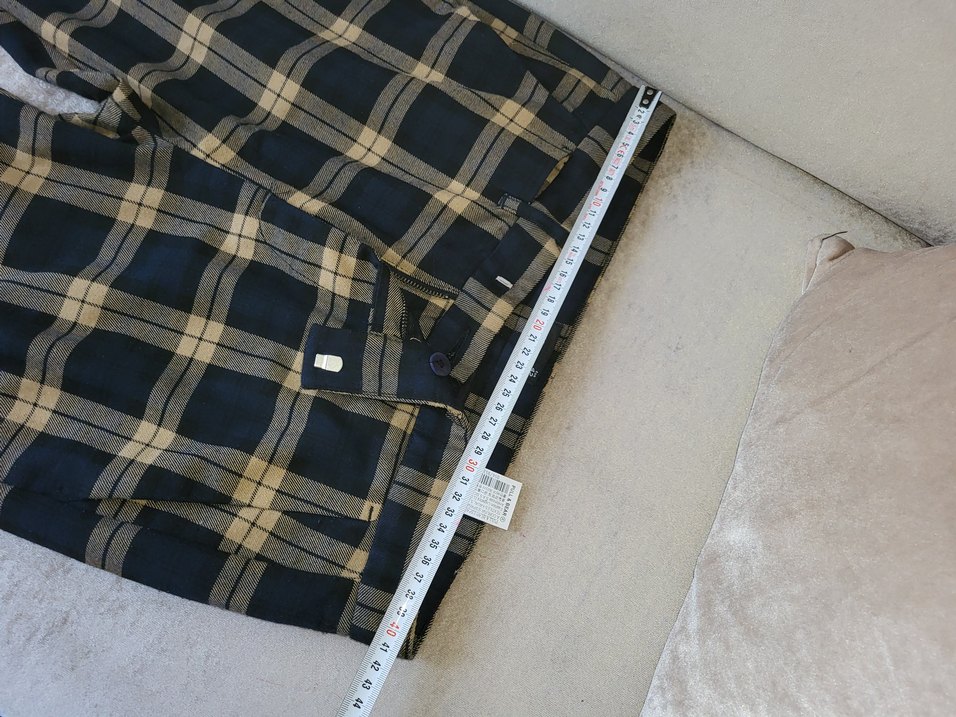 erkek Bej Kareli Kumaş Pantolon - Görsel 3