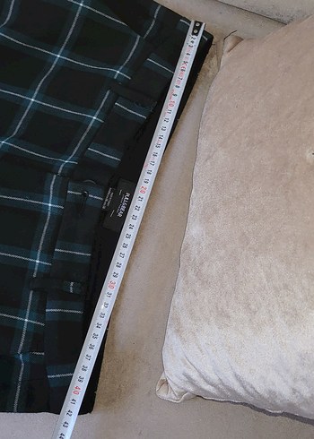 erkek Gri Kareli Kumaş Pantolon - Görsel 4