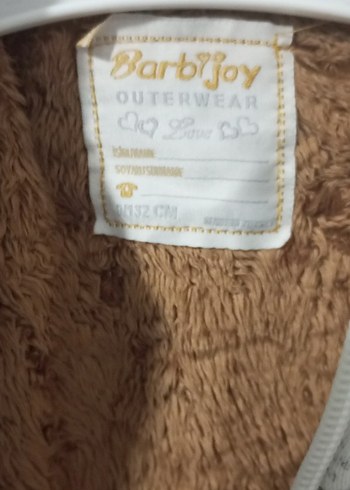 Kız Çocuk Gri Fermuarlı Nakışlı mont - Görsel 4