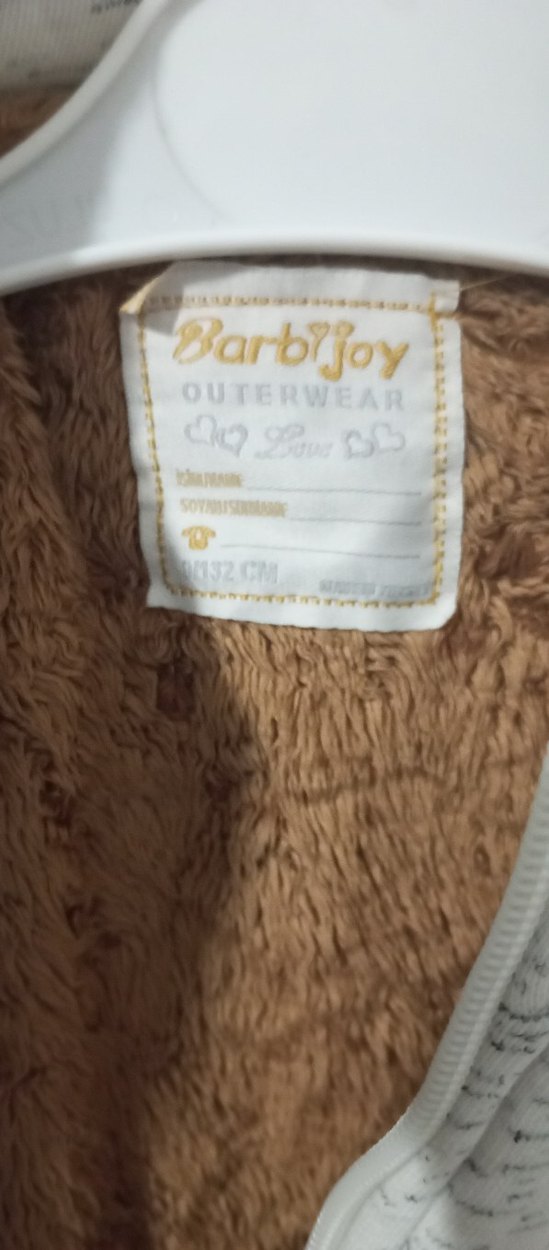 Kız Çocuk Gri Fermuarlı Nakışlı mont - Görsel 4