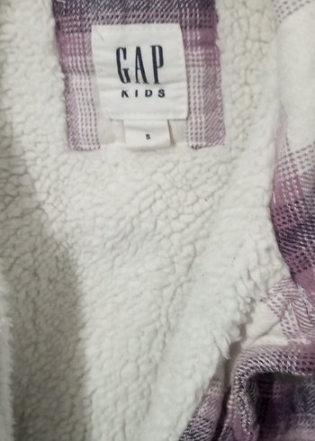 Kızlar için Mor Ekose Düğmeli Ceket - Görsel 2