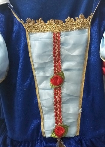 Çocuk için Renkli Drapeli Prenses Kostümü - Görsel 2