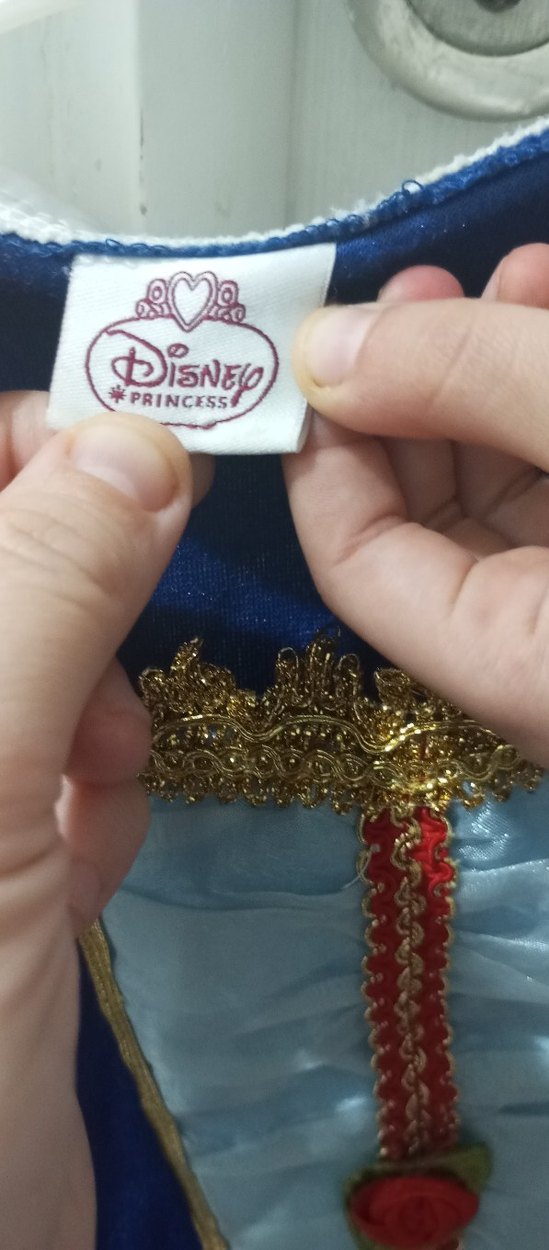 Çocuk için Renkli Drapeli Prenses Kostümü - Görsel 4