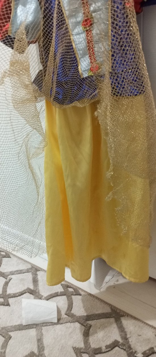 Çocuk için Renkli Drapeli Prenses Kostümü - Görsel 3