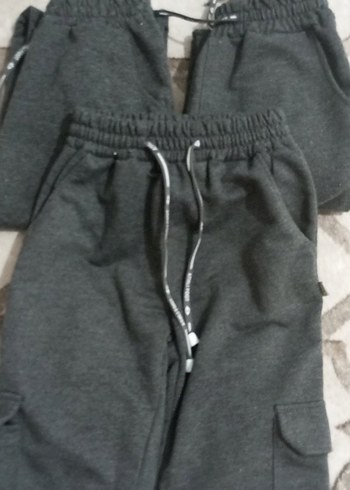 Gri Erkek Çocuk Bol Kesim Eşofman Altı - Görsel 4