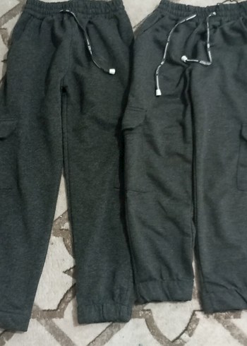 Gri Erkek Çocuk Bol Kesim Eşofman Altı - Görsel 3