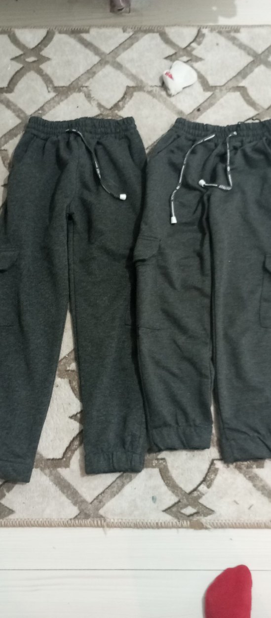 Gri Erkek Çocuk Bol Kesim Eşofman Altı - Görsel 3