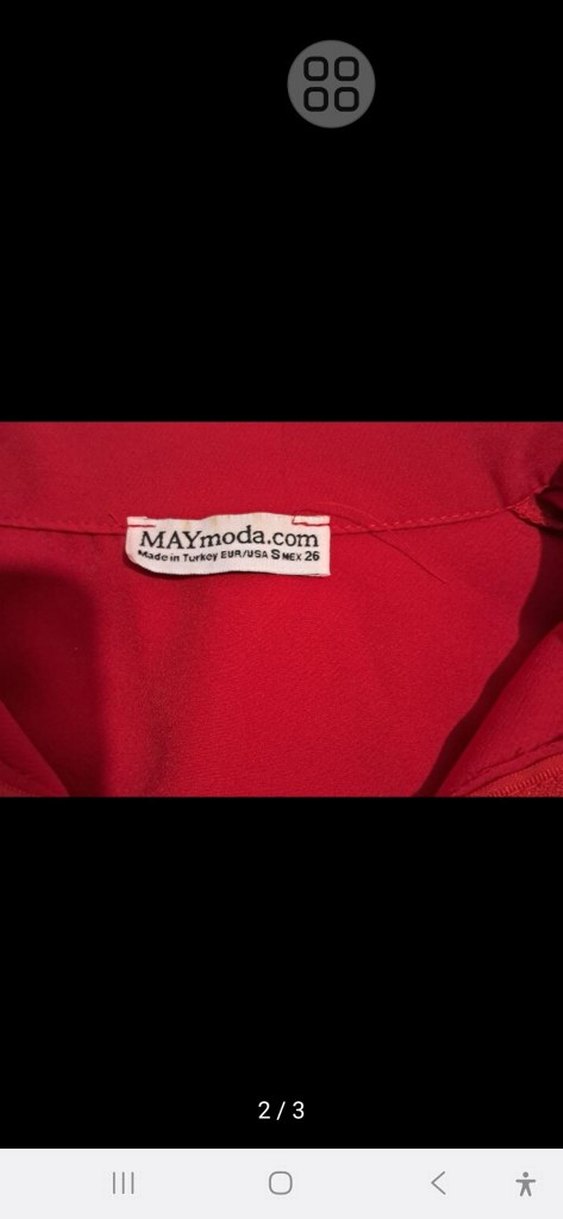 Kırmızı Mini Fermuarlı Kadın Ceket - Görsel 2