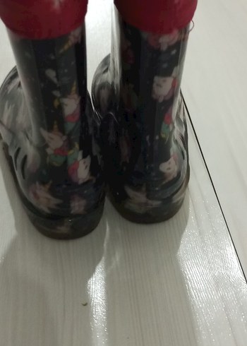 Kız Çocuk Çok Renkli Baskılı Lastik Bot - Görsel 5