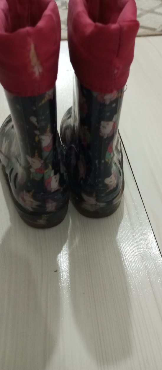 Kız Çocuk Çok Renkli Baskılı Lastik Bot - Görsel 5