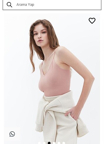 m Beden Oxxo askılı crop top