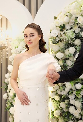 s Beden beyaz Renk Nişan Söz Elbise Abiye Yenoiss Collection