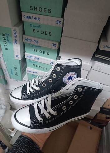 Converse Siyah Uzun converse