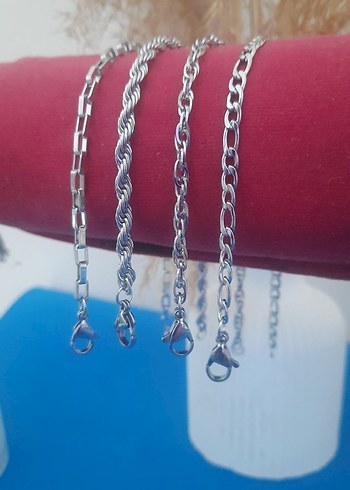 4 ADET FİYATIDIR ÇELİK ERKEK BİLEKLİK SET - Görsel 3