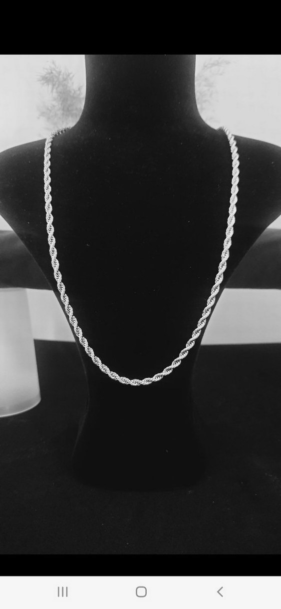 Çelik burgu Model Erkek kolye 3 mm. - Görsel 2