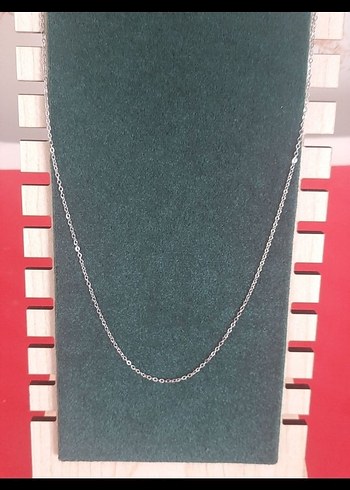 Çelik ince 1 mm  Erkek zincir 60 cm - Görsel 3