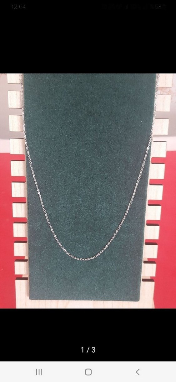 Çelik ince 1 mm  Erkek zincir 60 cm - Görsel 3