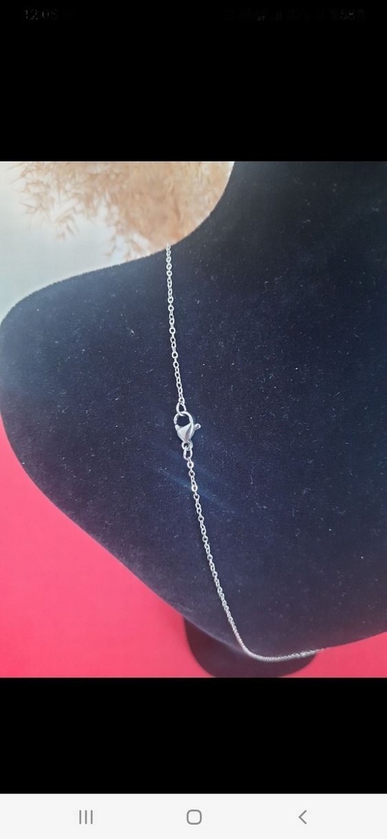 Çelik ince 1 mm  Erkek zincir 60 cm - Görsel 2