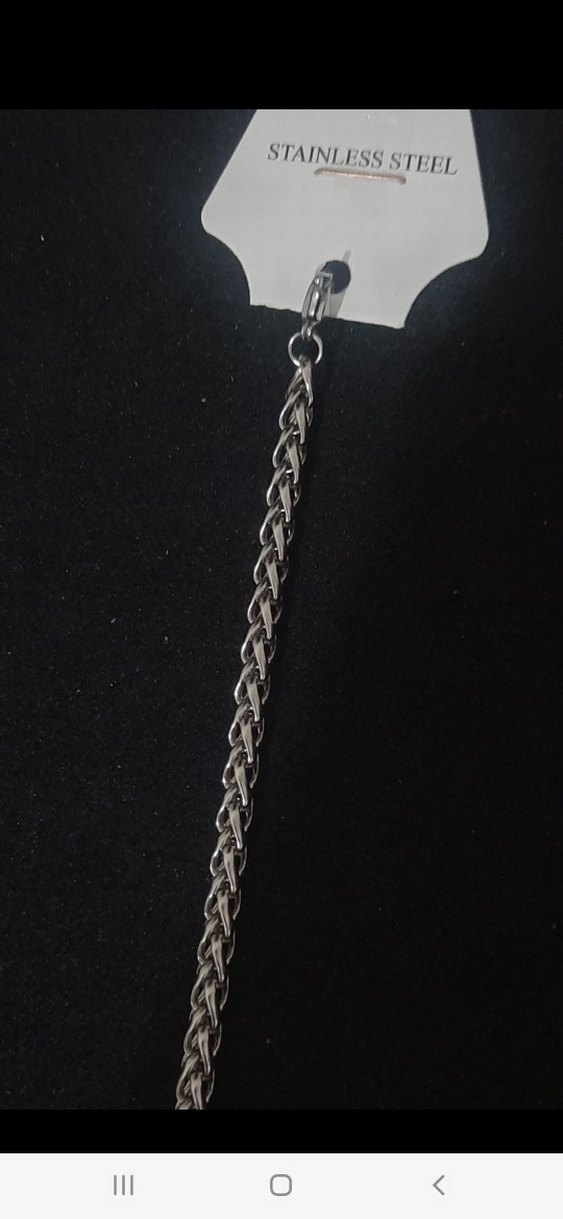 Çelik Kalın erkek bileklik 4.5 mm.20 cm. - Görsel 2