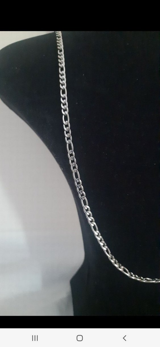 Çelik figaro Model Erkek kolye 1.0 mm - Görsel 2