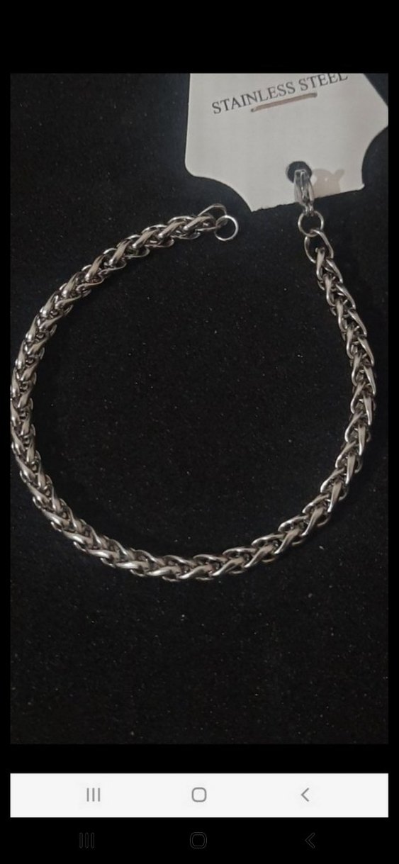 Çelik Kalın erkek bileklik 4.5 mm.21 cm. - Görsel 3