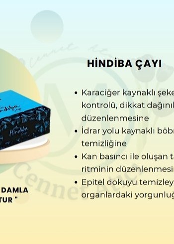 miswell mavi hindiba çay