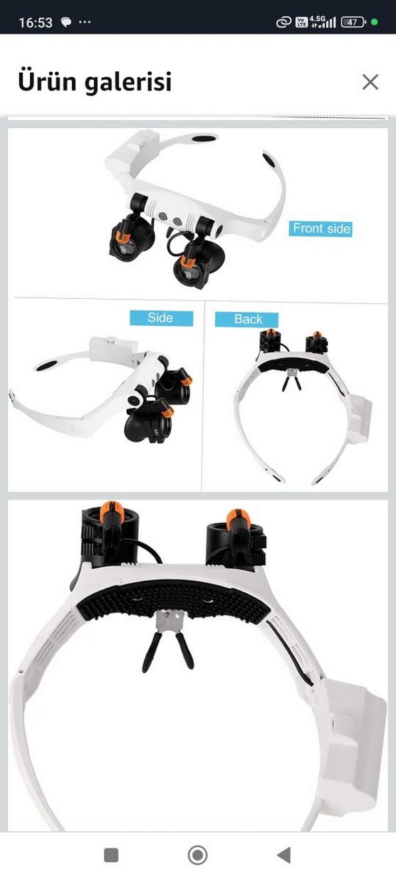 Değiştirilebilir Lensli Beyaz Dürbün - Görsel 2