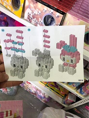 Beden Renk Hello Kitty Lego Yapboz