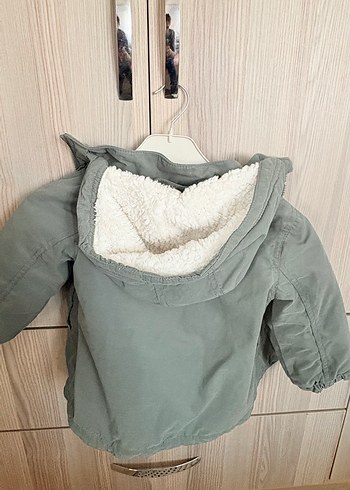 H&M Kapüşonlu Haki Çocuk Mont - Görsel 4