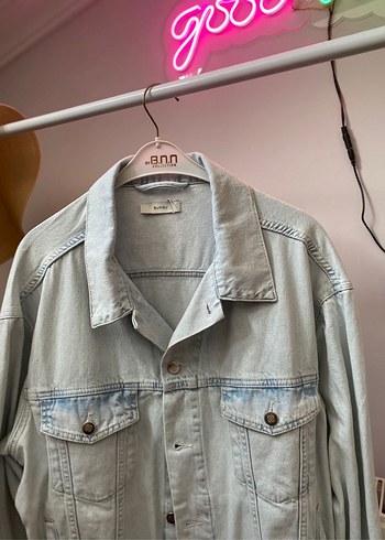 s Beden Uzun Kollu Oversize Denim Ceket