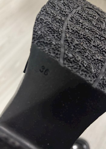 Siyah Platform Topuklu Kilitli Kadın Loafer - Görsel 4