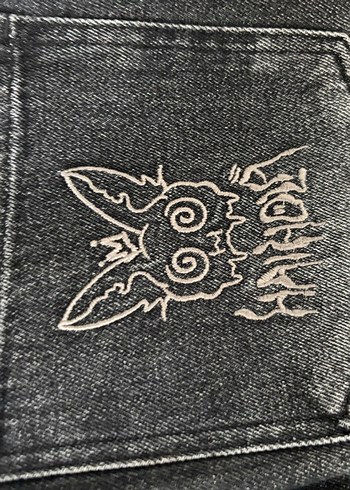 Antrasit Haihola Yirtik detayli Gotik Pantolon - Görsel 2