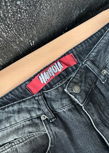 Antrasit Haihola Yirtik detayli Gotik Pantolon - Görsel 3