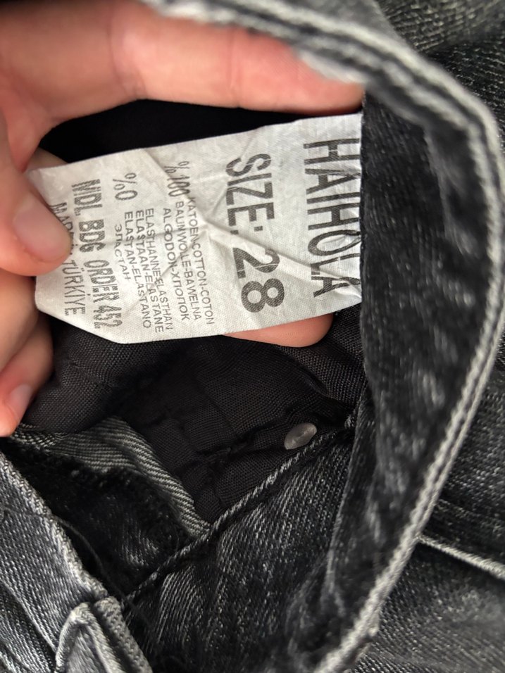 Antrasit Haihola Yirtik detayli Gotik Pantolon - Görsel 4