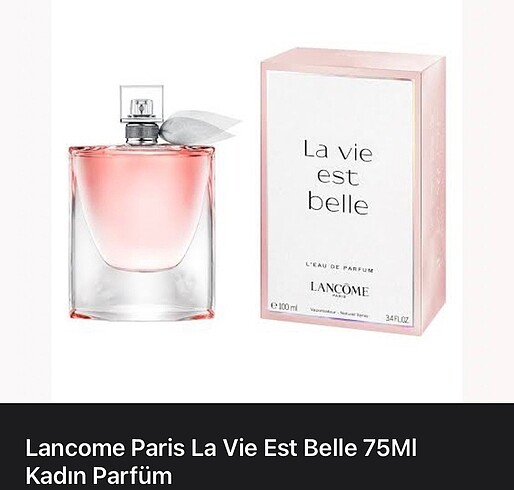 Lancôme Paris La Vie Est Belle 75Ml Kadın Parfüm