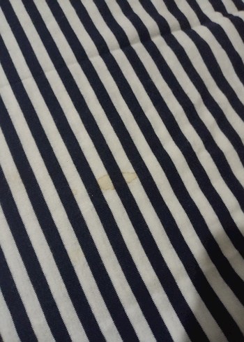 Kadın lacivert Beyaz Uzun Çizgili Etek - Görsel 2