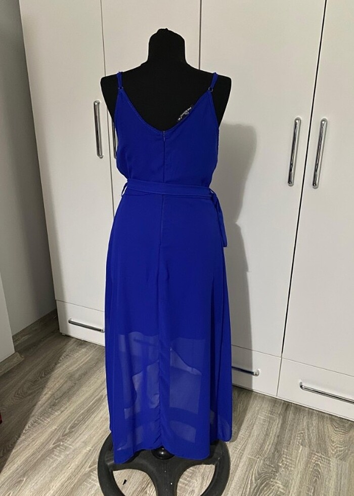 Uzun mavi elbise - Görsel 2