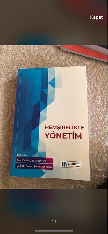 Hemşirelikte yönetim kitabı 2022