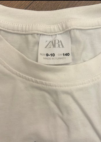 Beyaz Baskılı Uzun Kollu Kız Tişörtü 9-10 140 cm - Görsel 3