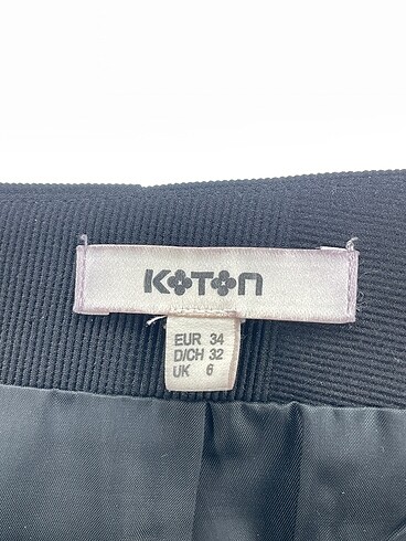 34 Beden siyah Renk Koton Mini Etek %70 İndirimli.