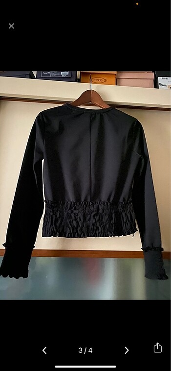 xs Beden siyah Renk Zara Bluz