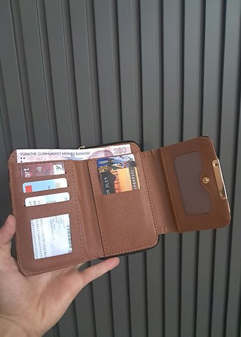 Diğer Kahverengi Leopar Desenli Deri Kadın Cüzdan