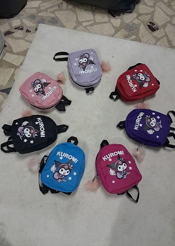 Renkli Kuromi Baskılı sirt canta 25x20 cm