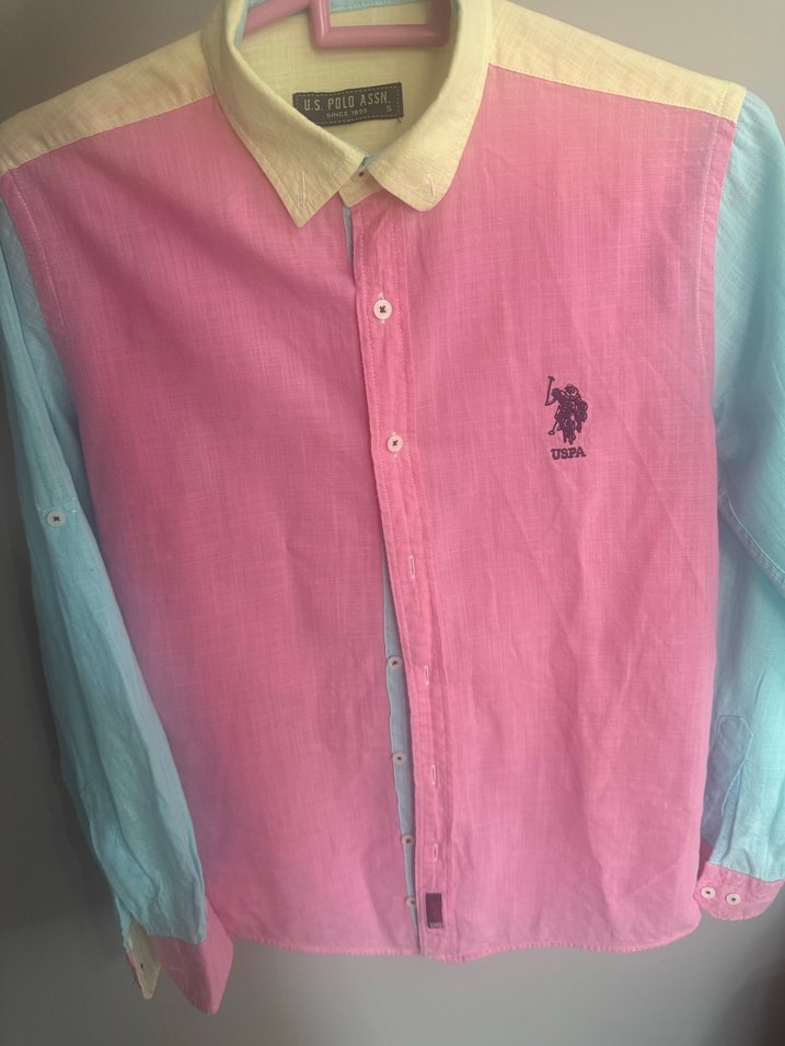 U.S. Polo Assn. Renkli Kadın Gömlek - Görsel 4