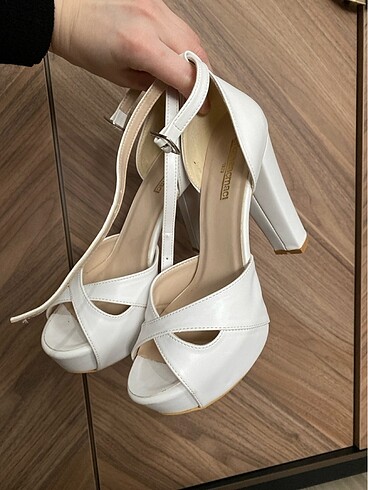 36 Beden beyaz Renk Gelin ayakkabısı