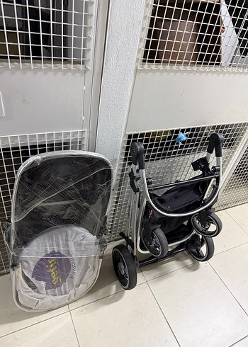 Gri Bebek Arabası ve Oto Koltuğu Seti - Görsel 6