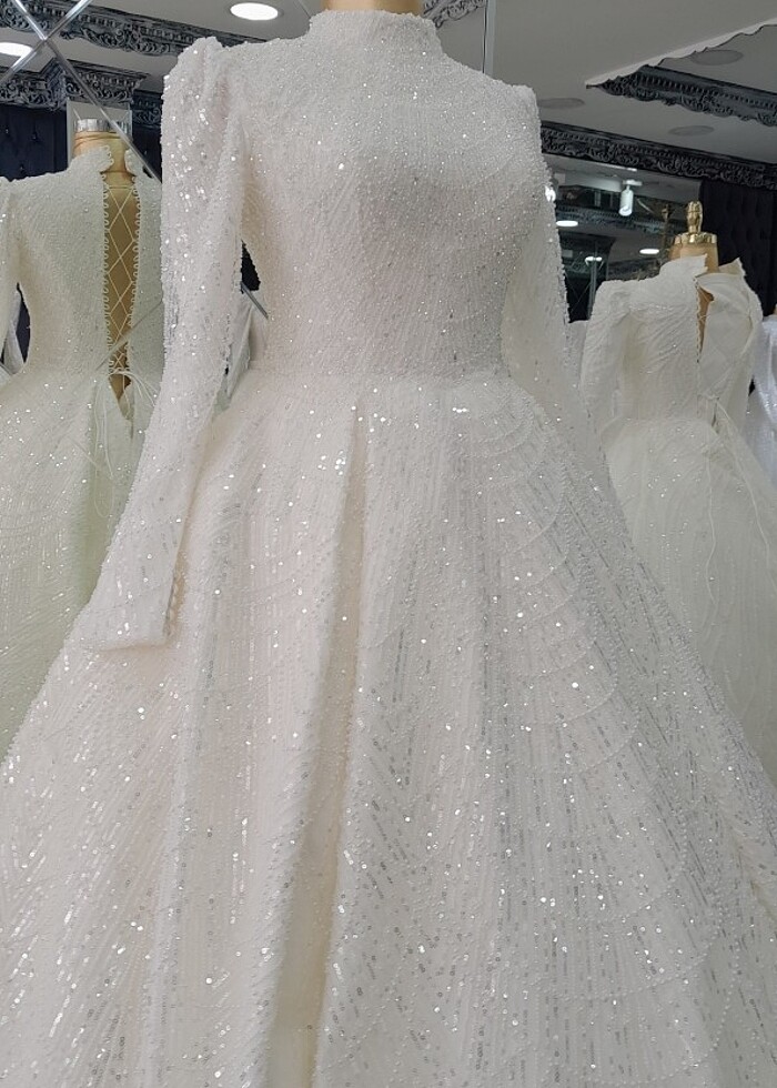 Tesettür gelinlik  - Görsel 2