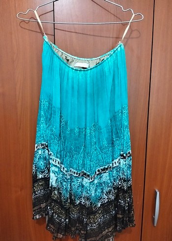 Turkuaz Pilili  Etek - Görsel 2