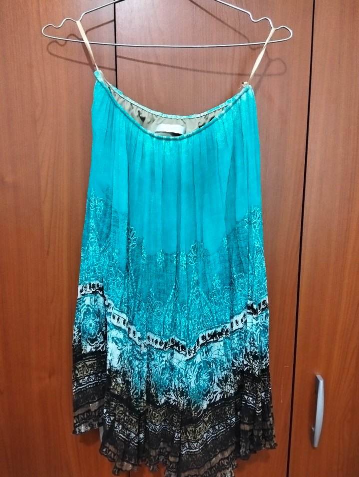 Turkuaz Pilili  Etek - Görsel 2