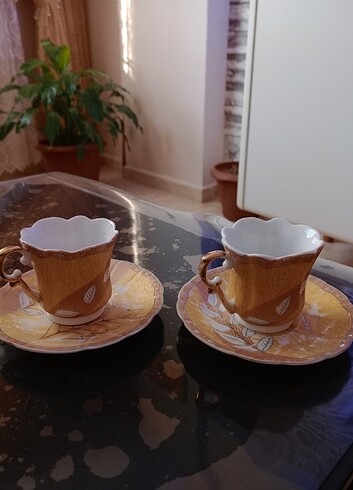 İki kişilik Kahve fincan takımı 
